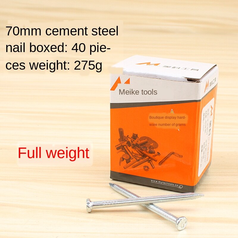Stål negle cement negle væg negle runde negle høj styrke metal jern negle mursten søm særlige beton negle dekoration krog: 70mm