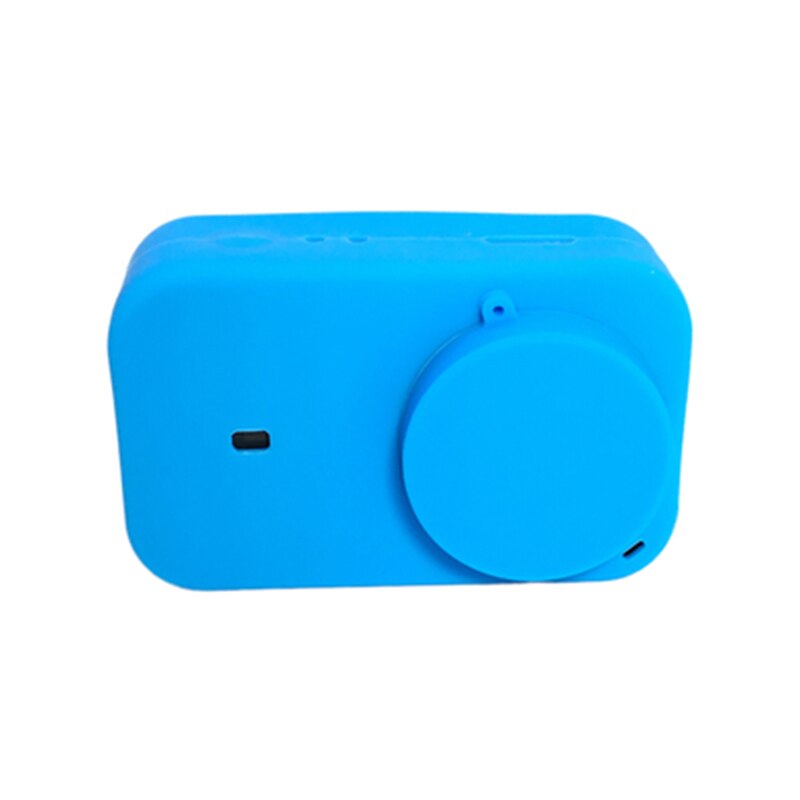 Anti-scratch Silicon Gel Protective Case Cover With Lens Cover for Xiaomi Mijia Mini Action Camera 4K Sport Video Cam Accessory