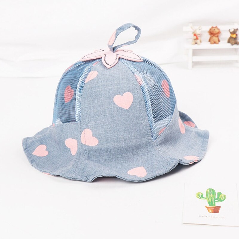 Zomer Leuke Emmer Hoed Kinderen Cartoon Katoen Zon Hoeden Kids Outdoor Brede Rand Uv-bescherming Caps Ademende Visser Cap Meisjes: E