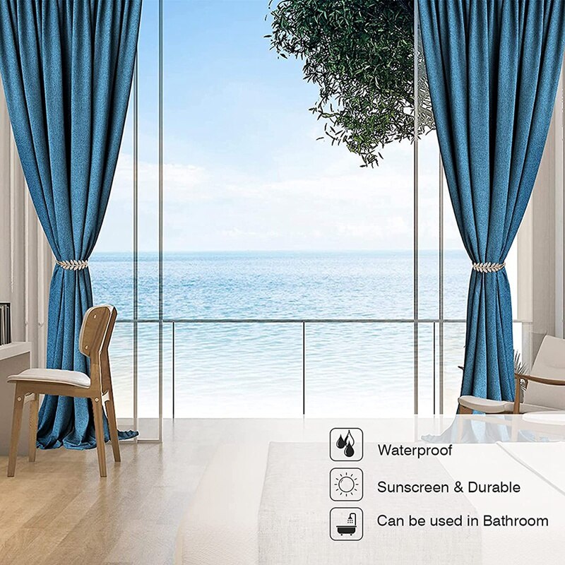 [2 Pieces Pack] the Metal Spring of the Curtain Hanger Fits Most Curtains and Is Easy To Use