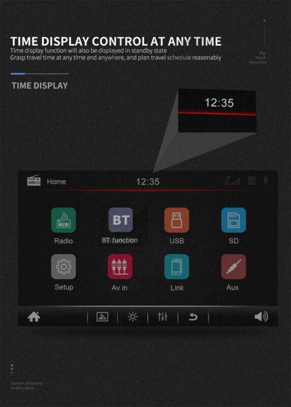 Double DIN 7 Car MP5 Player USB FM Bluetooth Touch Screen Stereo Radio +Camera With Steering wheel remote control Car MP5 Player