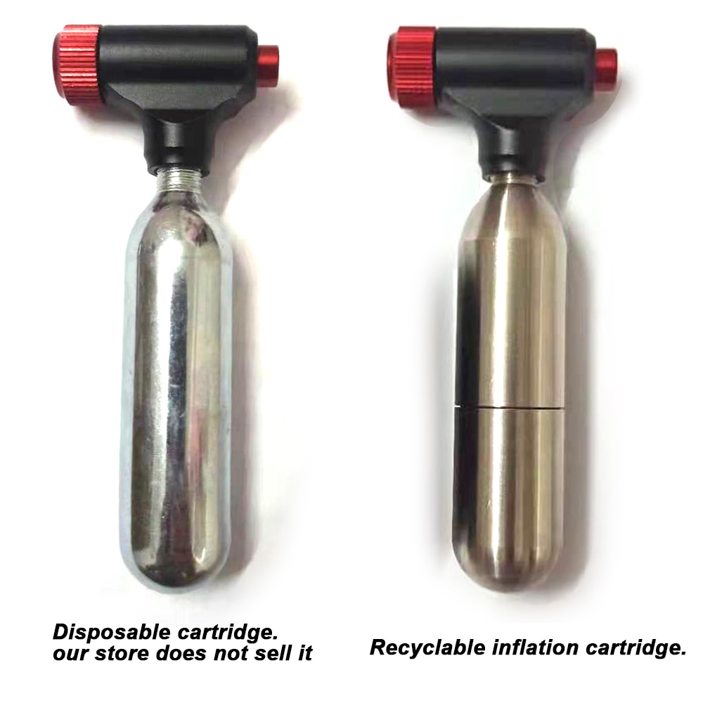 Refuse to Use Disposable Stainless Steel Refillable Rechargeable Cartridge Cylinder Pump Recycling for bicycle