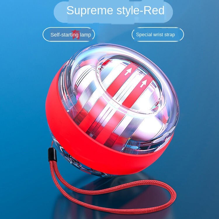 Muscle Relax Wrist Ball Hand Relax Wrist Ball Gyroscope Ball Gyro Arm Exerciser Strengthener Fitness Equipments gym: Dark Gray