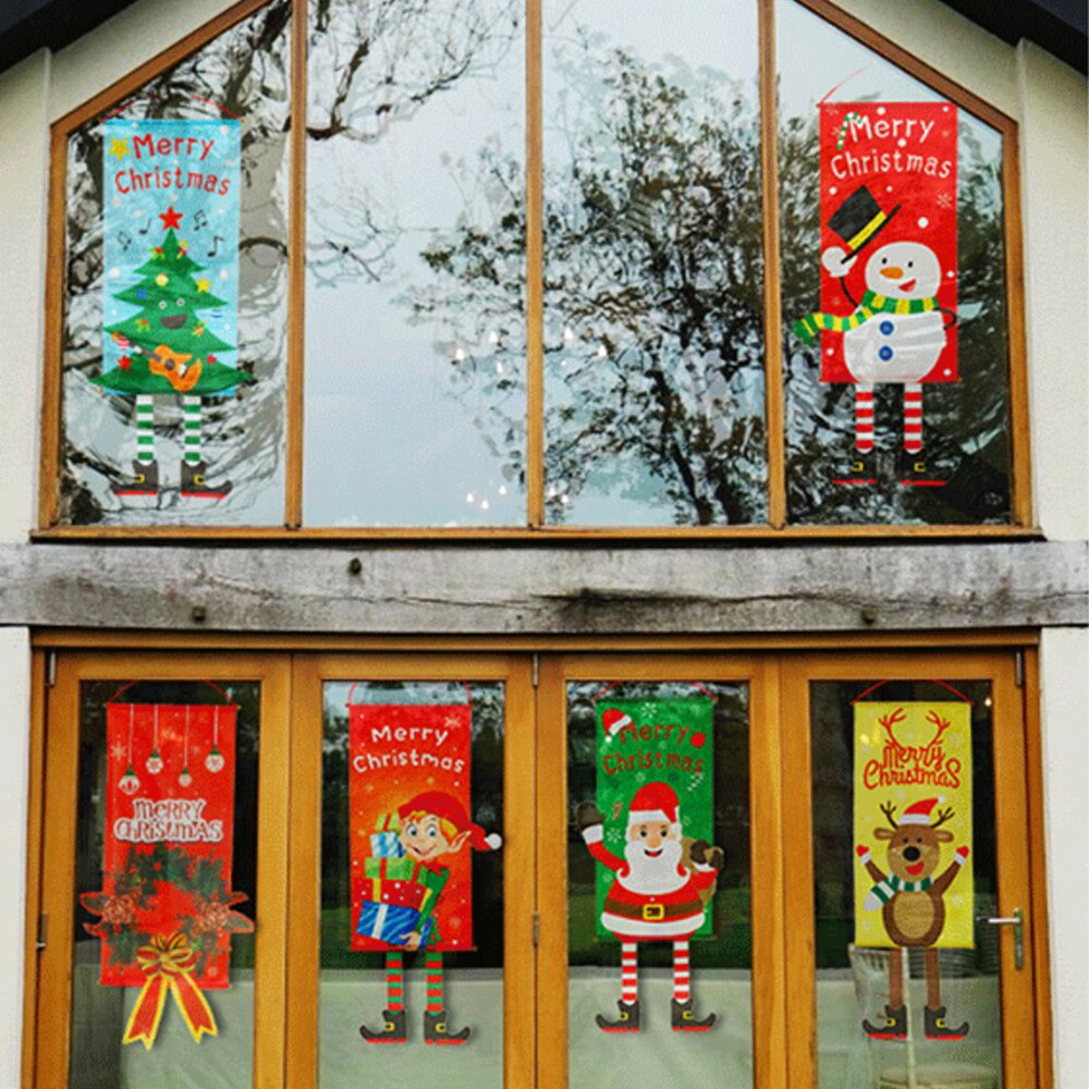 Christmas Fabric Wall Hanging Scroll Scroll Drawing Picture Restaurant Wall Fabric Hanging Hanging Cloth Multi-style