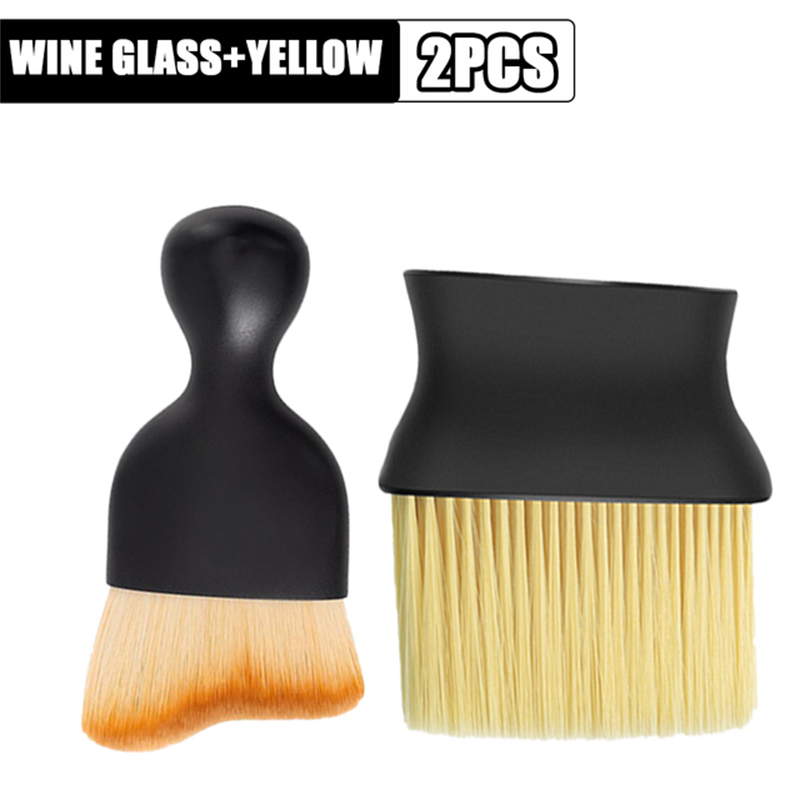 Cepillo suave para limpieza Interior de coche, salida de aire para salpicadero, herramientas de barrido y polvo, cepillos para plumero para el hogar y la Oficina, 1/3 Uds.