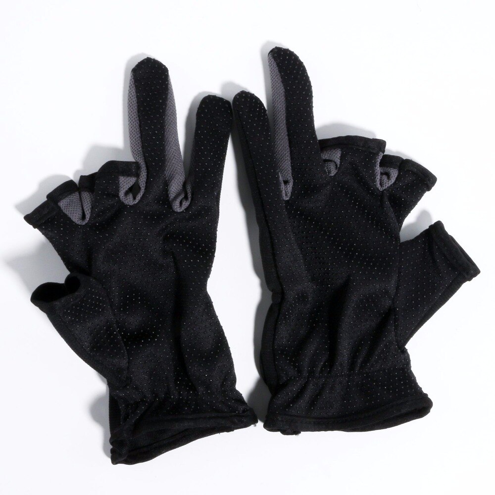 Fishing Handschoenen 3 Low Cut Fingers Vis Vissen Visser Handschoenen Anti Antislip Hengel Tackle Handschoenen wholeslae