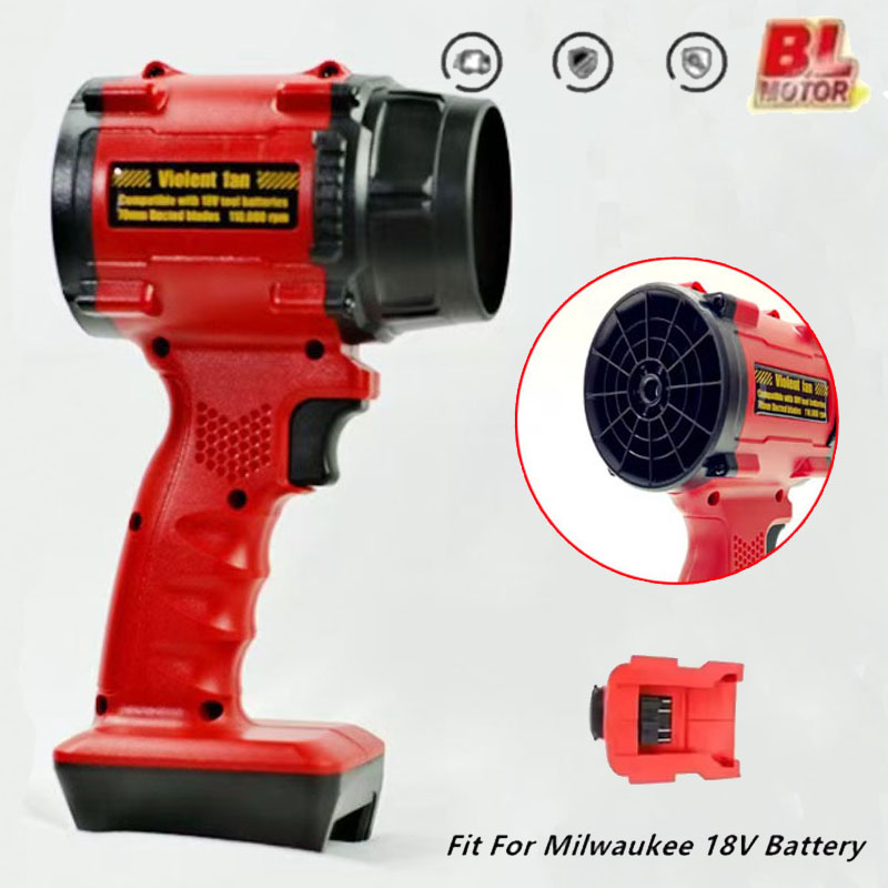 Milwaukee 18v akkukäyttöinen tehokas puhallin harjaton ilmapuhallin turbotuuletin säädettävä nopeus lehtipölysuihkupuhallin