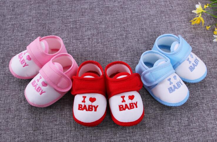0-12 meses bebé niño niñas cuna Zapatos Bebé cuna algodón Otoño e Invierno zapatos de bebé suela suave S-27