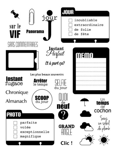 French words Transparent Clear Silicone Stamp/Seal... – Grandado