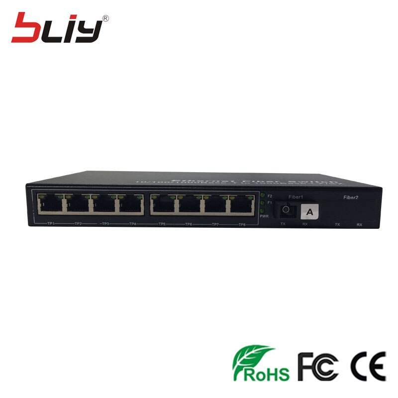 Unmanage Netzwerk Schalter 8 Hafen POE und SC Fiber Optik Aufwärtsverbindung Häfen voll 1000M poe faser schalter ftth onu gpon mikrotik IP KAMERA