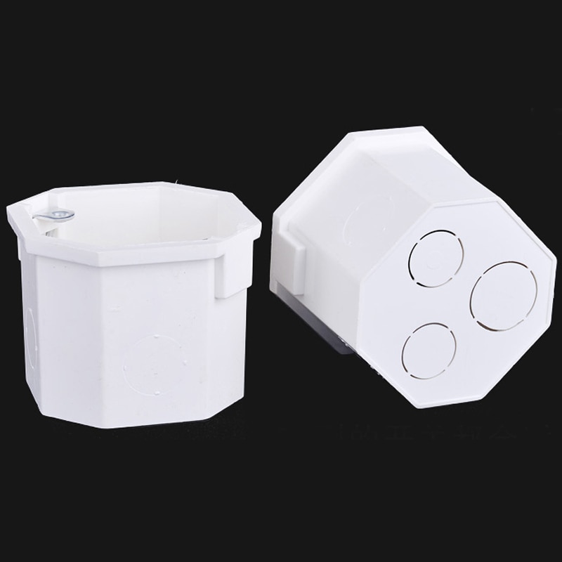 ASEER,EU Standard, Wall Round Mounting Box, Internal Cassette, Wiring Box, White Back Box For EU Switch and Socket,WIFI Module