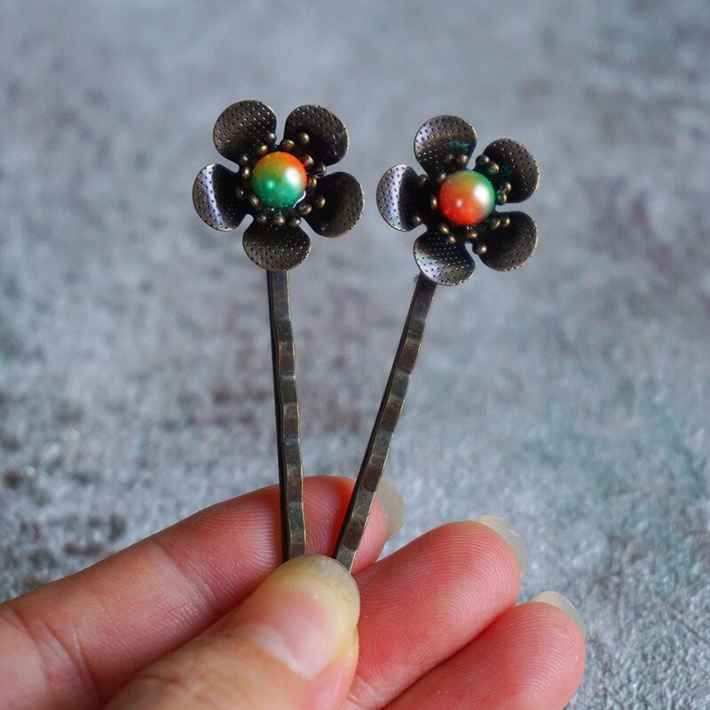 Vrouw Metalen Hair Clips Metal Haarspelden Pin Vintage Clip Barrette Zomer Accessoires Voor Haar Hoofddeksels: C108