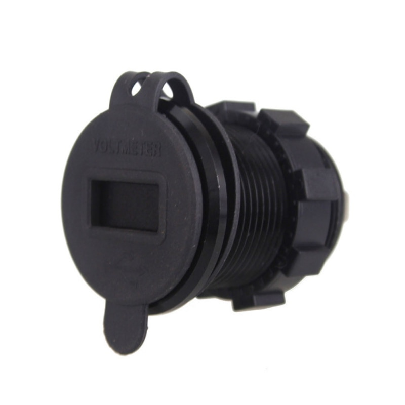 Aluminium 4.2A Dual Port Usb Lader Stopcontact Adapter Met Led Digitale Voltmeter Voor Telefoons Gps Auto Moto Atv Rv-