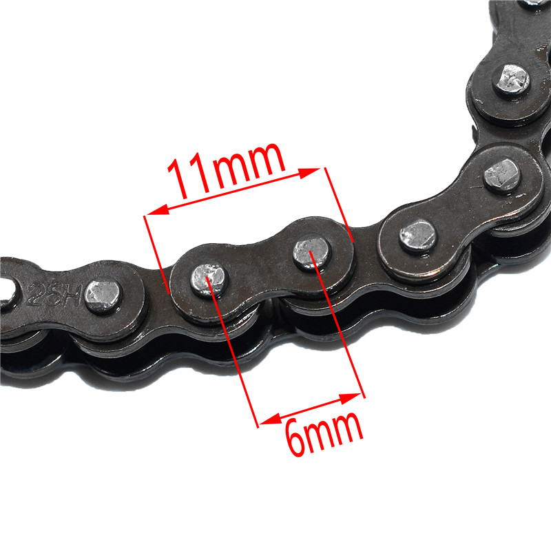 25H kette mit Ersatz Meister Verknüpfung 47cc 49cc 2 Hub Motor- ATV Quad gehen Kart Schmutz Tasche Mini Motor- Fahrrad Motorrad
