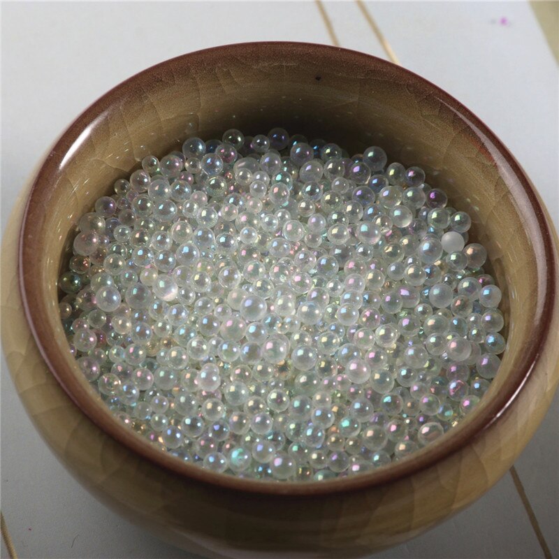 50G DIY mezcla colorida de agua de burbujas de cuentas de vidrio para el Molde de resina de relleno surtido de Micro cuentas de Arte de resina suministros de fabricación de joyería