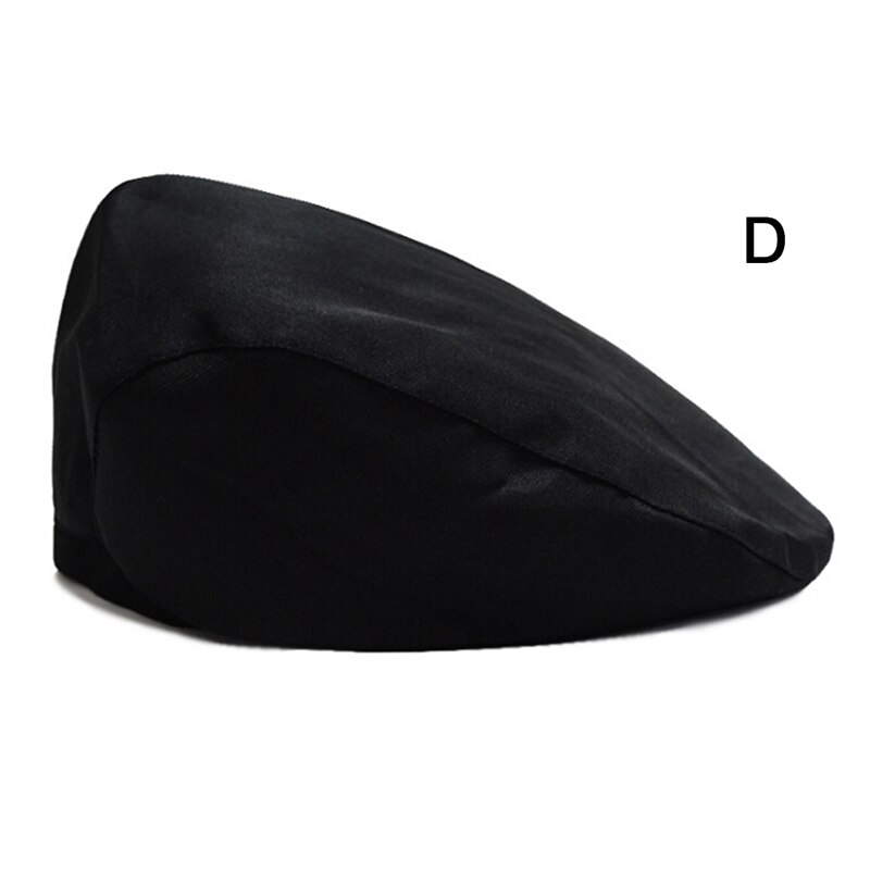 Boina de algodón para hombre, gorro plano para vendedor de periódicos, conductor, café, restaurante, camarero, cocina, accesorios de ropa de trabajo, sombrero informal de dibujos animados