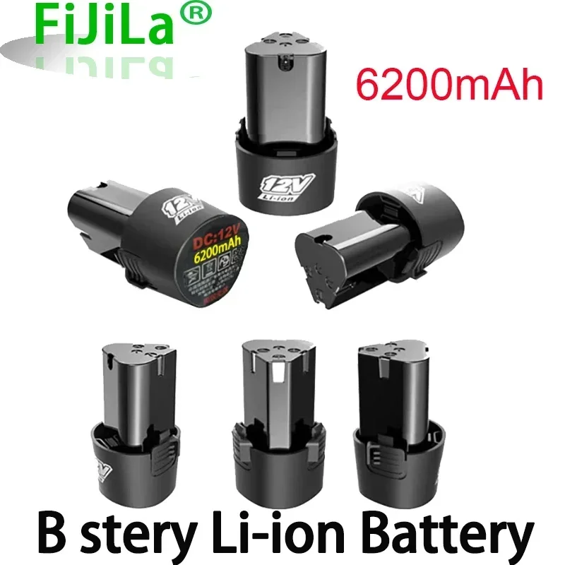12V 6800mAh 18650 rechargeable lithium-ion battery power tool accessory, suitable for cordless screwdriver and drill