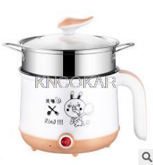 220V Mini Multifunctional Electric Cooking Pot Machine Single/Double Layer Available 3 Color Available Pot Multi Cooker: B