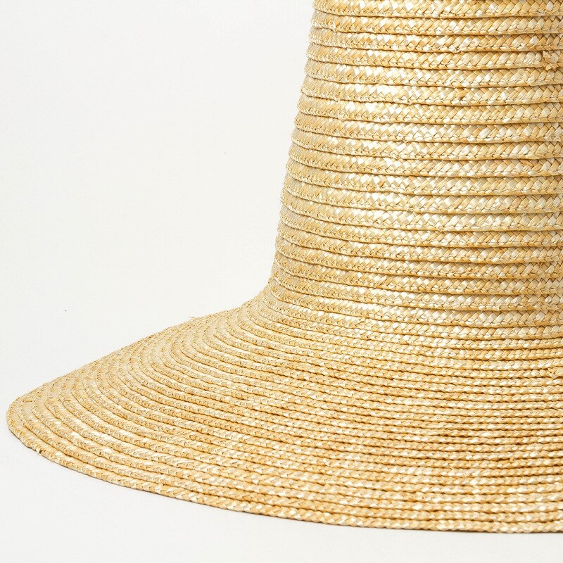 01906-hh7359 23cm høj håndlavet halm walking show modeller fedoras kasket mænd kvinder fritid hat