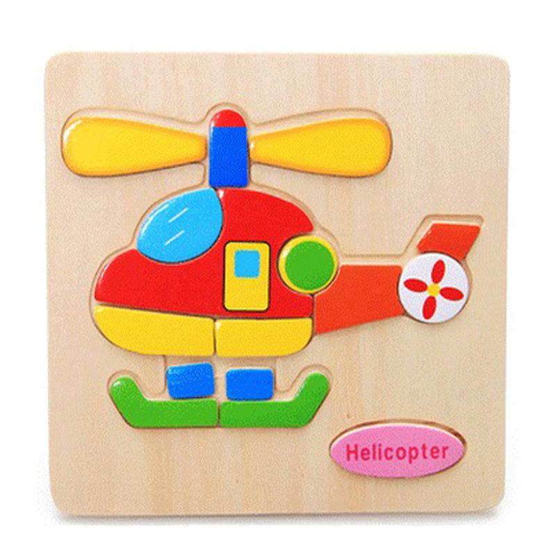 11 di legno 3D Jigsaw Puzzle Giocattoli di Legno Per I Bambini Del Fumetto rompicapo Puzzle di Intelligenza Bambini montessori Educativi Giocattoli Giocattolo: 21