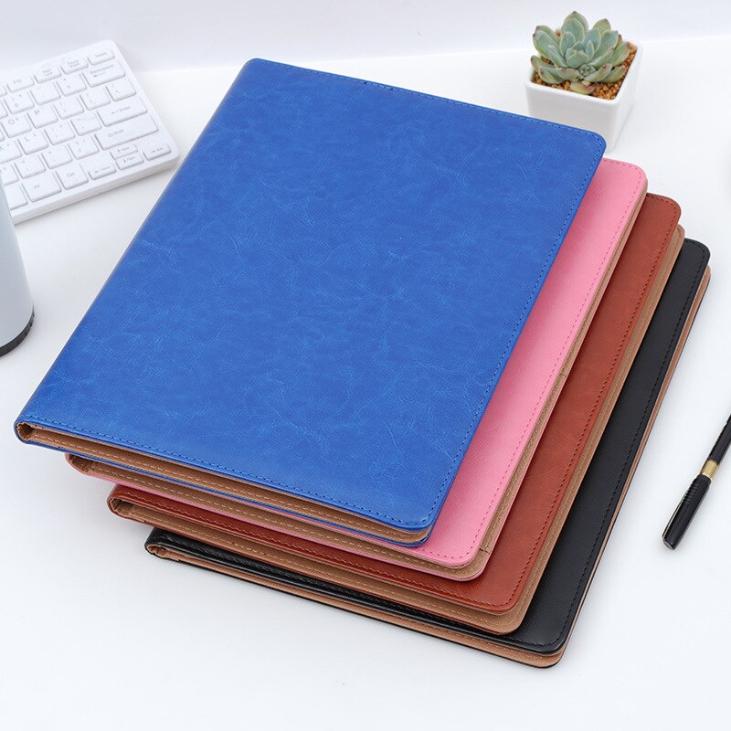A4 klembord map portfolio multifunctionele leren organizer stevige office manager clip schrijven