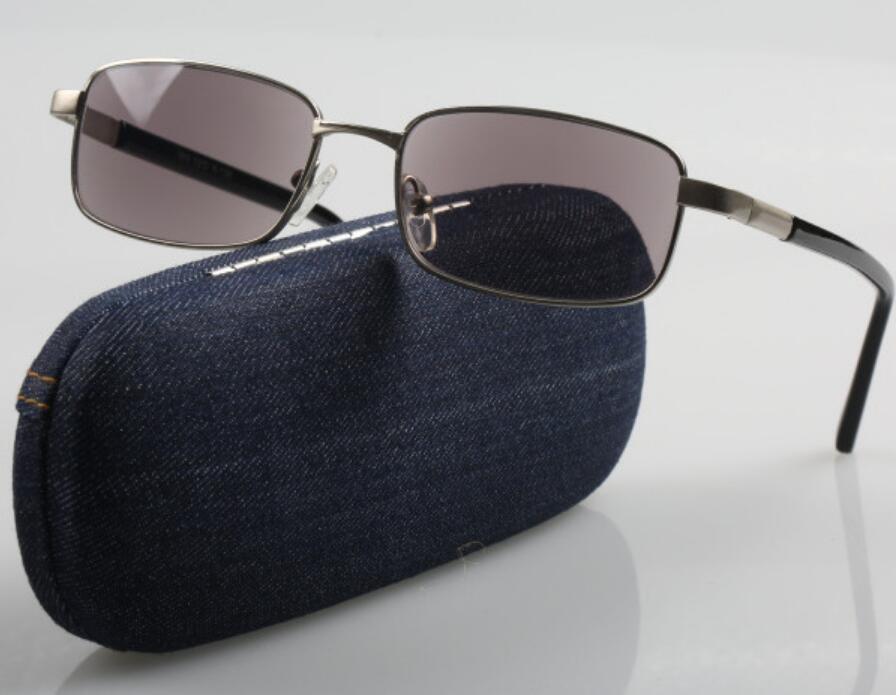 Metall Rahmen Photochrome Lesen Sonnenbrille Männer Frauen Presbyopie Brillen Sonnenbrille Verfärbung Dioptrien 1,0 zu + 4,0 L2