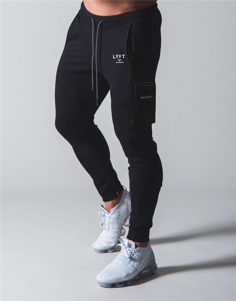 Løpe joggebukser herre tøye ut last bukser bomull treningsstudio bukser herre kroppsbygging treningsbukser Fitness bukser sportsklær