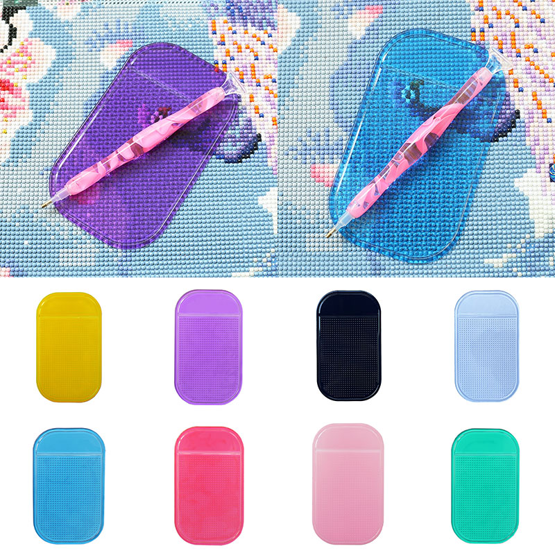 Tapis collant antidérapant, outils de peinture diamant, support de plateau de broderie, antidérapant, lavable, accessoires de bricolage en diamant