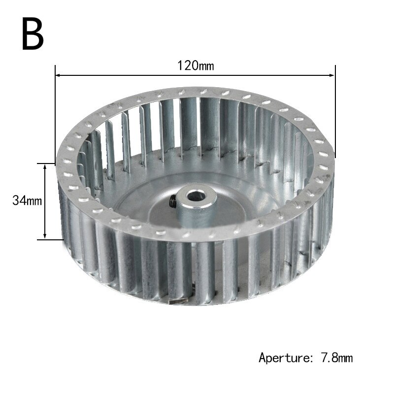 ID6mm 8mm Centrifugal Vane Motor Blades Fan Impeller shaft aluminum blower fan small blade wheel Multivane impeller