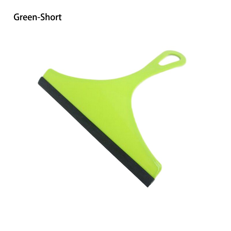 Cepillo limpiacristales para limpieza de ventanas, limpiador de escobilla de aire, raspador de lavado para el Hogar, baño, coche, herramienta de limpieza, accesorios de cocina: Green-Short