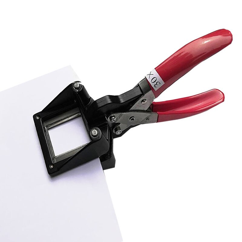 30*40mm id foto punch nøglering billede die cutter håndholdt fotografering pas tang skæreværktøj