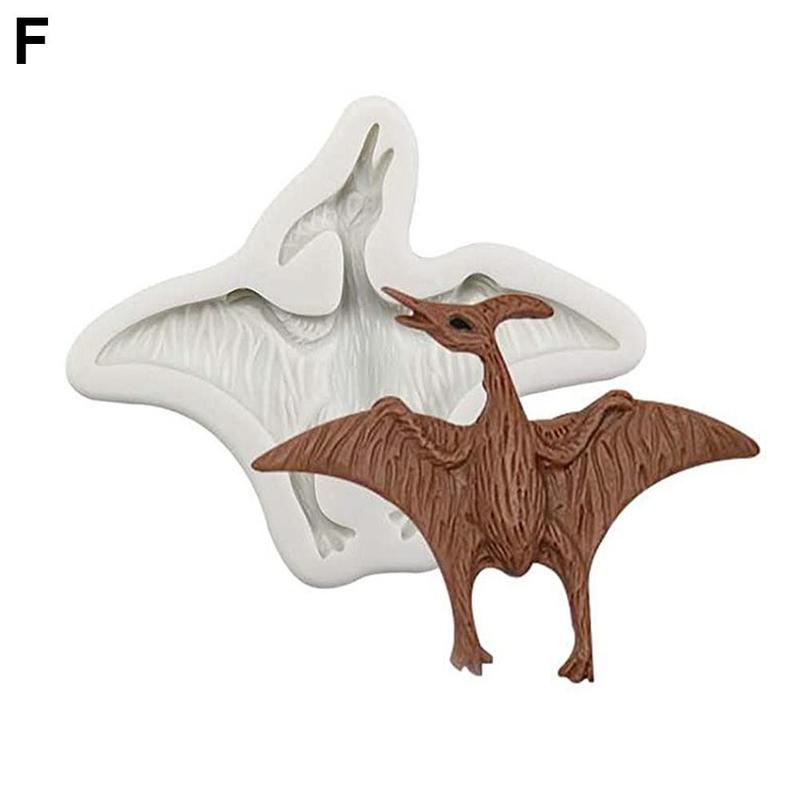 3d Dinosaurus Siliconen Cakevorm Voor Bakken Dier Chocolade Cookie Cake Decoratie Mold Diy Fondant Biscuit Bakken Meubi W1p7: 0906 white