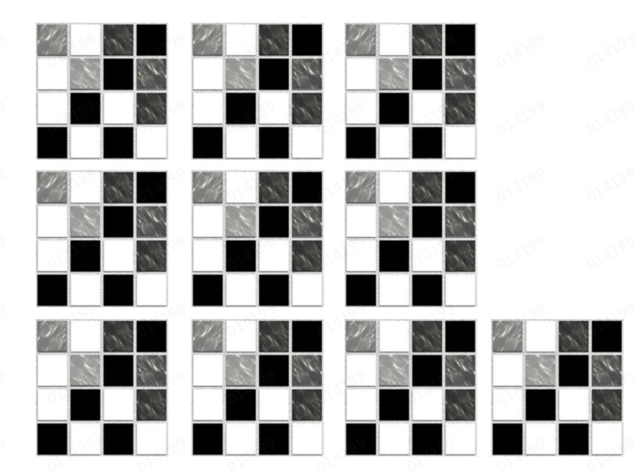 10pc 3d Crystal Tile Stickers Diy Waterproof Self-adhesive Wall Stickers Wall Art Decals For Bar Counter Kitchen Bathroom Decor: I