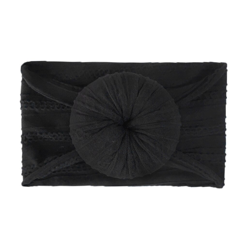 Baby Turban Hat with Bow Children Hats Cotton Blend Newborn Beanie Top Knot Caps Kids Photo Props Baby Shower accessories: E
