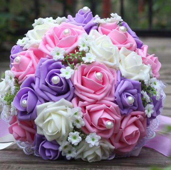 perfectlifeoh Bridal Bouquet for Wedding flower wedding bouquet Wedding Bouquets: 06