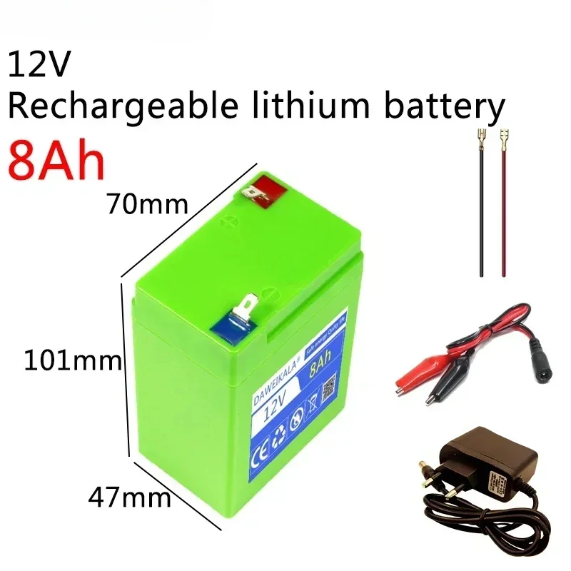 Batterie au lithium Rechargeable 12V, nouvelle origine, batteries au plomb alternatives pour voitures jouets, éclairage LED, batterie extérieure