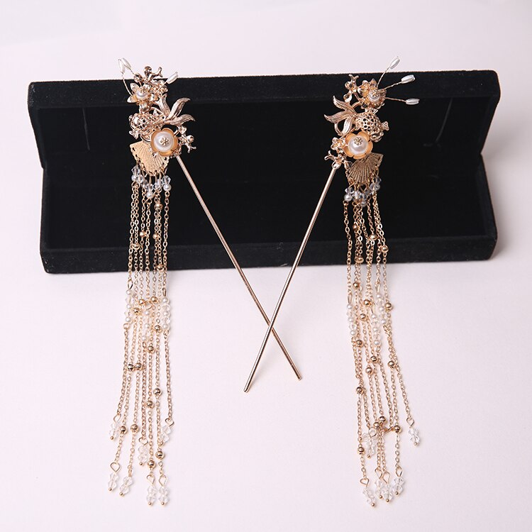 Accesorios para cabello de mujer Hanfu, accesorio para cabello de Hanfu, horquilla Kanzashi, estilo chino simple, adornos para el cabello, Kanzashi