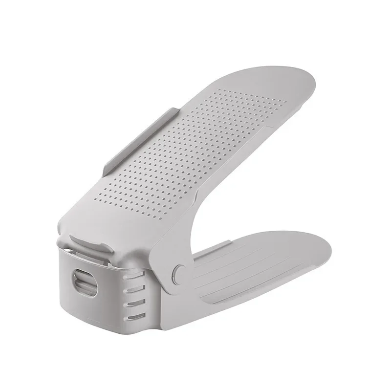 Empileur de chaussures réglable, fentes à chaussures, économiseur d'espace, double pont, support T1 pour l'organisation du Cisco,: kaki foncé