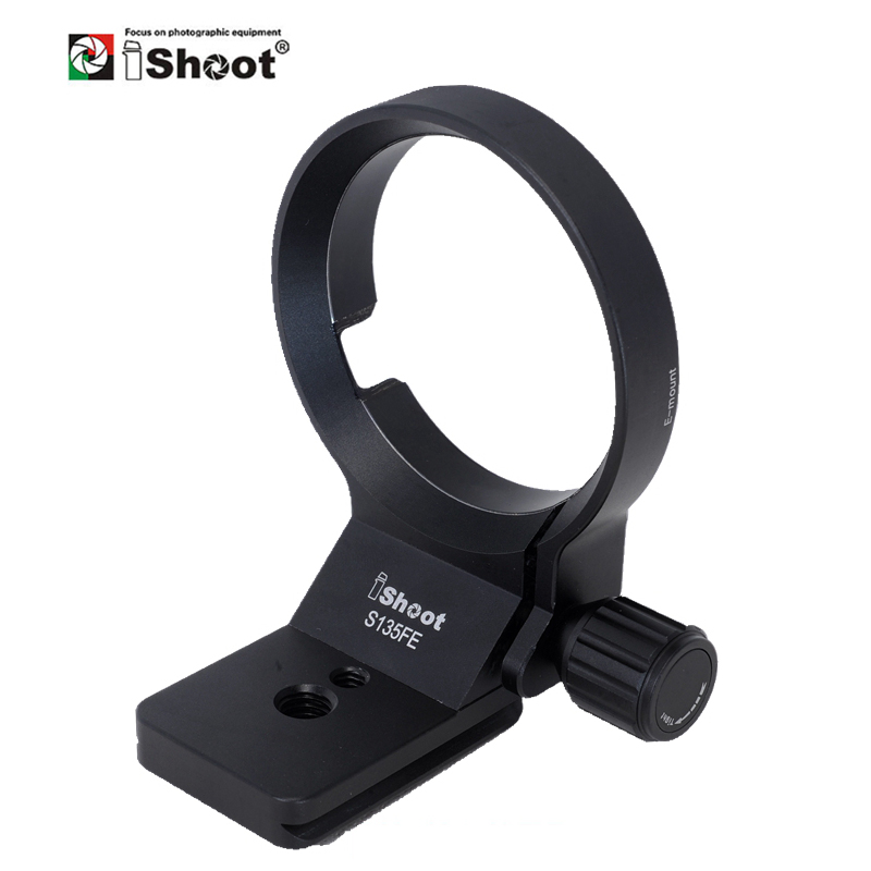 IShoot Objektiv Kragen Fuß mit Kamera QR Platte für Sony FE 135mm F 1,8 GM Sony 70-350 16-55mm f 2,8G Stativ Montieren Ring ist-S135FE