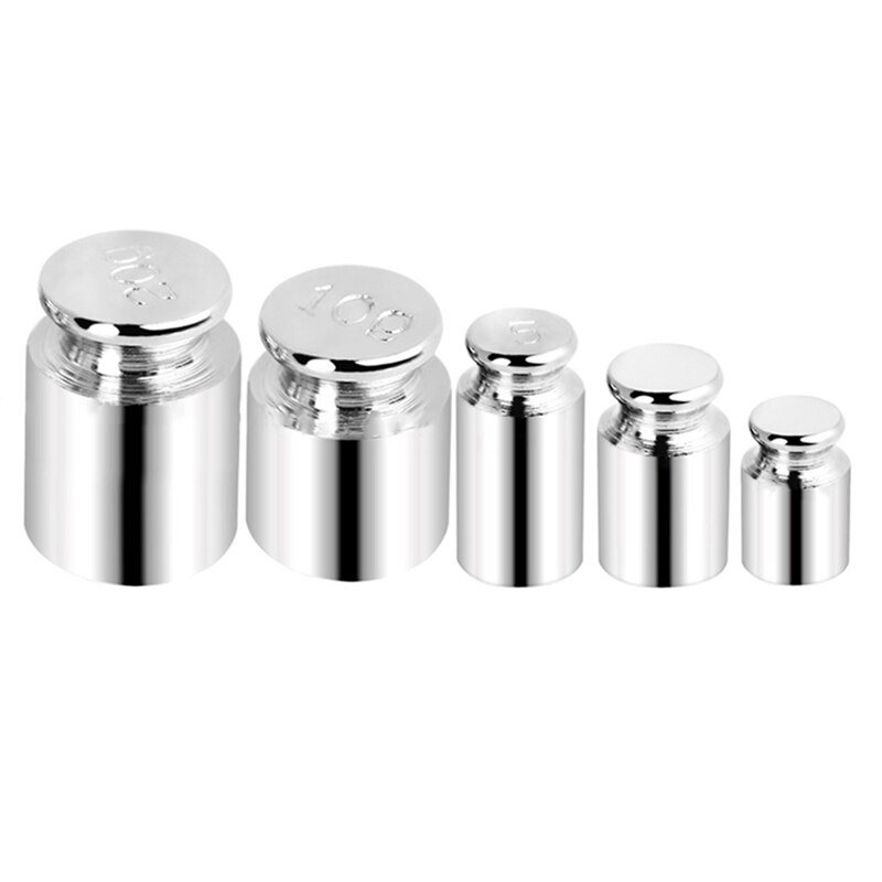 5pcs/set Precision Calibration Set Chrome Plating Scale Weights Set 1g 2g 5g 10g 20g Grams For Home Tools: Default Title