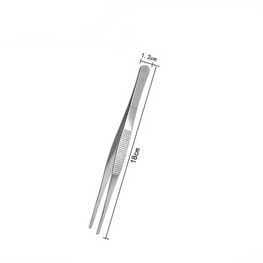 Multifunksjonell grilltang mattang matklips kjøkkenutstyr churrasco-pinsett i rustfritt stål klips buffetgrillverktøy: Svart