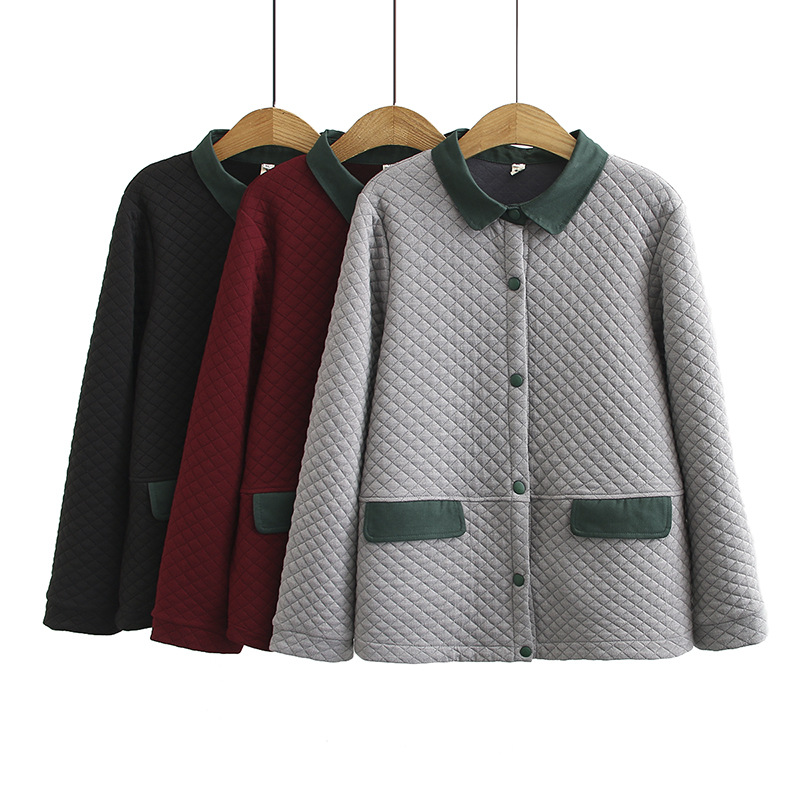 Herfst Gewatteerde Jassen Voor Vrouw Plus Size Lichtgewicht Dunne Enkele Breasted Jasje Plus Size Vrouwen Jas