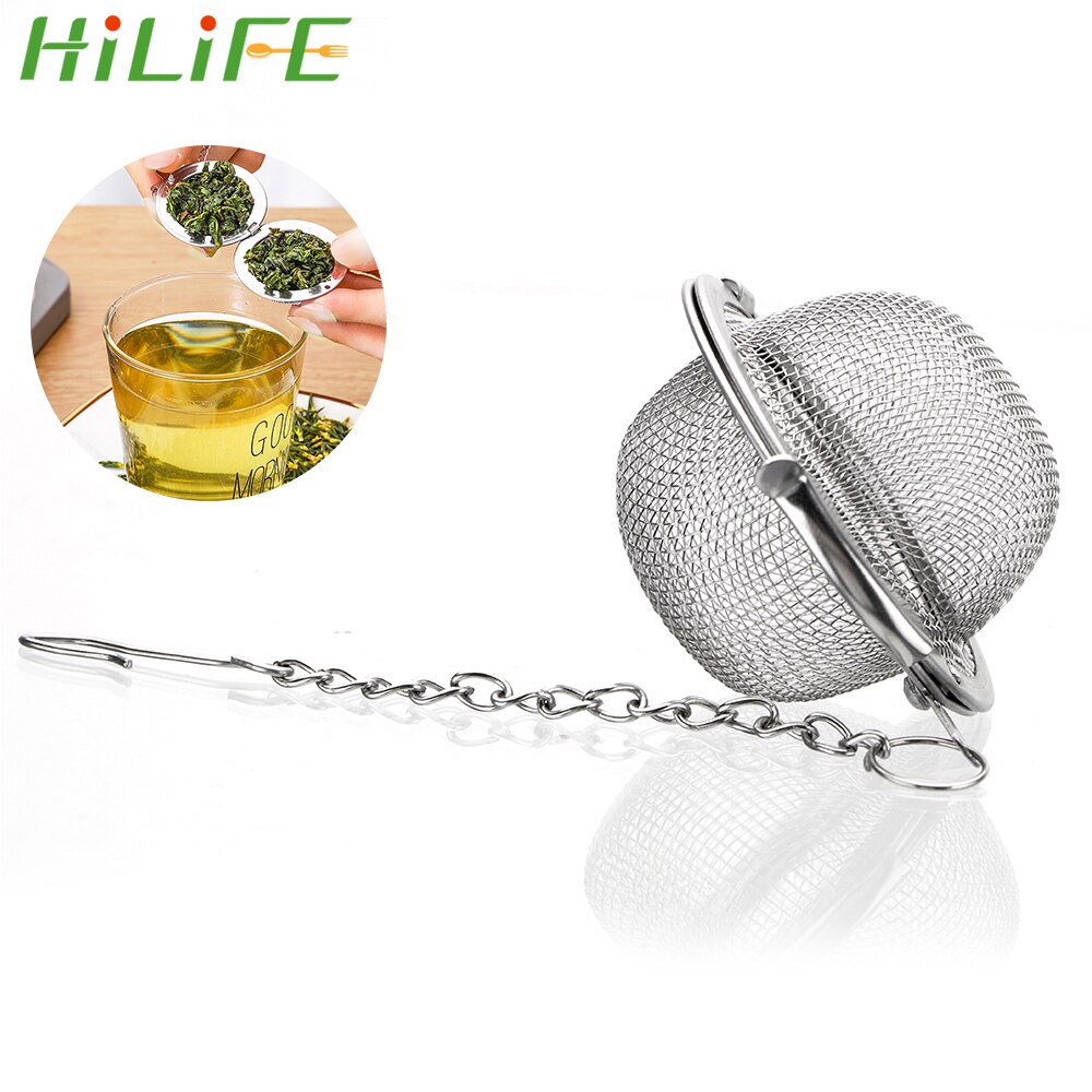 Hilife Thee Bal Zeef Herbruikbare Gadgets Sphere Locking Spice Tea Spice Zeef Kruiden Bal Rvs Mesh Zetgroep