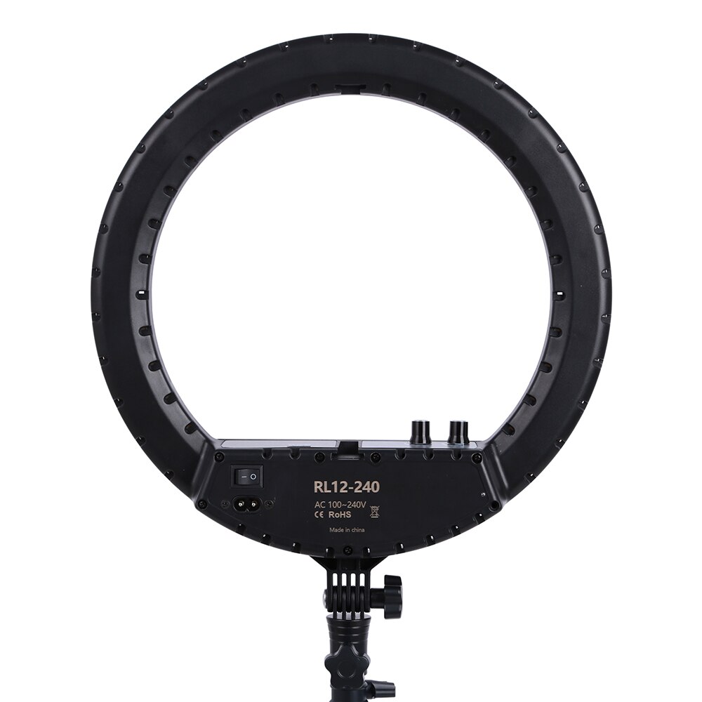 14 Inch Photo Studio lighting LED Ring Light 240PCS Bi-color 3200-5600k Photography Dimmable Ring Lamp for Portrait,Makeup