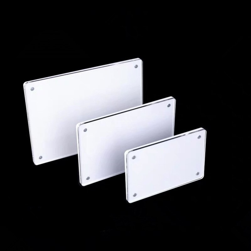 8*12cm Clear Heavy Duty Wall Mount Acrylic Sign Holder With Adhesive Products Name Price Label Holder Display Frame Stand