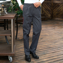 Restaurant Broek Vrouwen Broek Chef Uniform voor Mannen Broek Keuken Elastische Taille Bodems Werken Kleding Chef uniform
