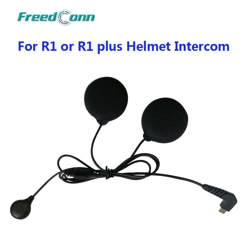 Zachte Oortelefoon Microfoon Mic Voor Freedconn R1/R1plus Motorfiets Helm Intercom Bt Interphone Volledige Gezicht En Intergral Helmen