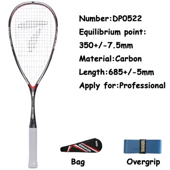 Squash Racket Carbon Sqwash Racket Racquete Met String Tas De Squash Pelota Professionele Voor Training Wedstrijd Sport Apparatuur: Default Title