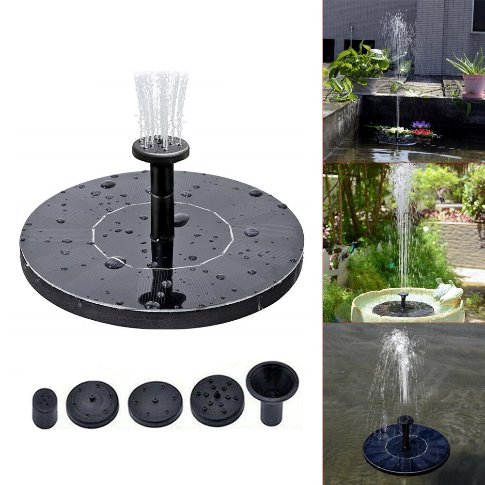Led Solar Fontein Pomp 210L Draagbare Drijvende Zonne-energie Fontein Pomp Voor Vogelbad Achtertuin Vijver Tuin Decor