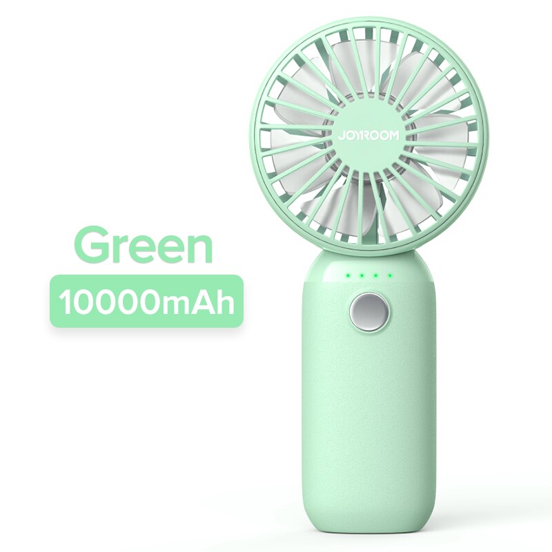 Mini Fan USB Aufladbare Clip Desktop/Tabelle Fan Portable Klemme Flüstern Leise Lüfter für Desktop Usb Fan Ventilador Kühler 10000mAh: Green 10000mAh